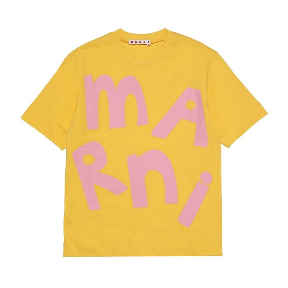 Marni T-shirt - Gul m. Rosa