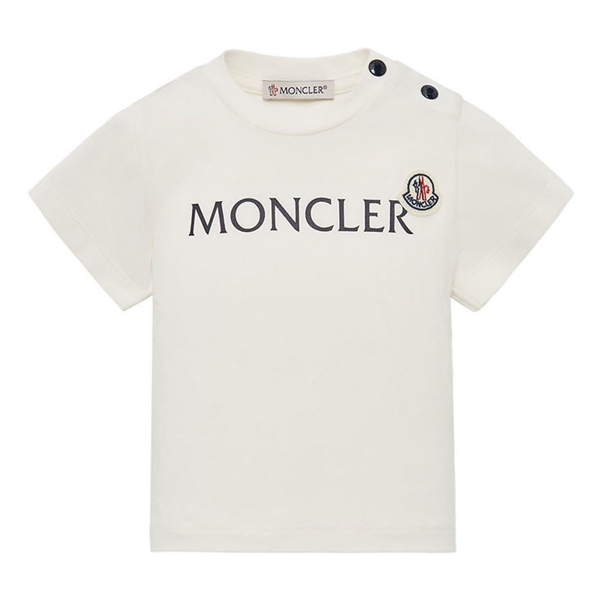 Moncler T-shirt - Hvid m. Navy