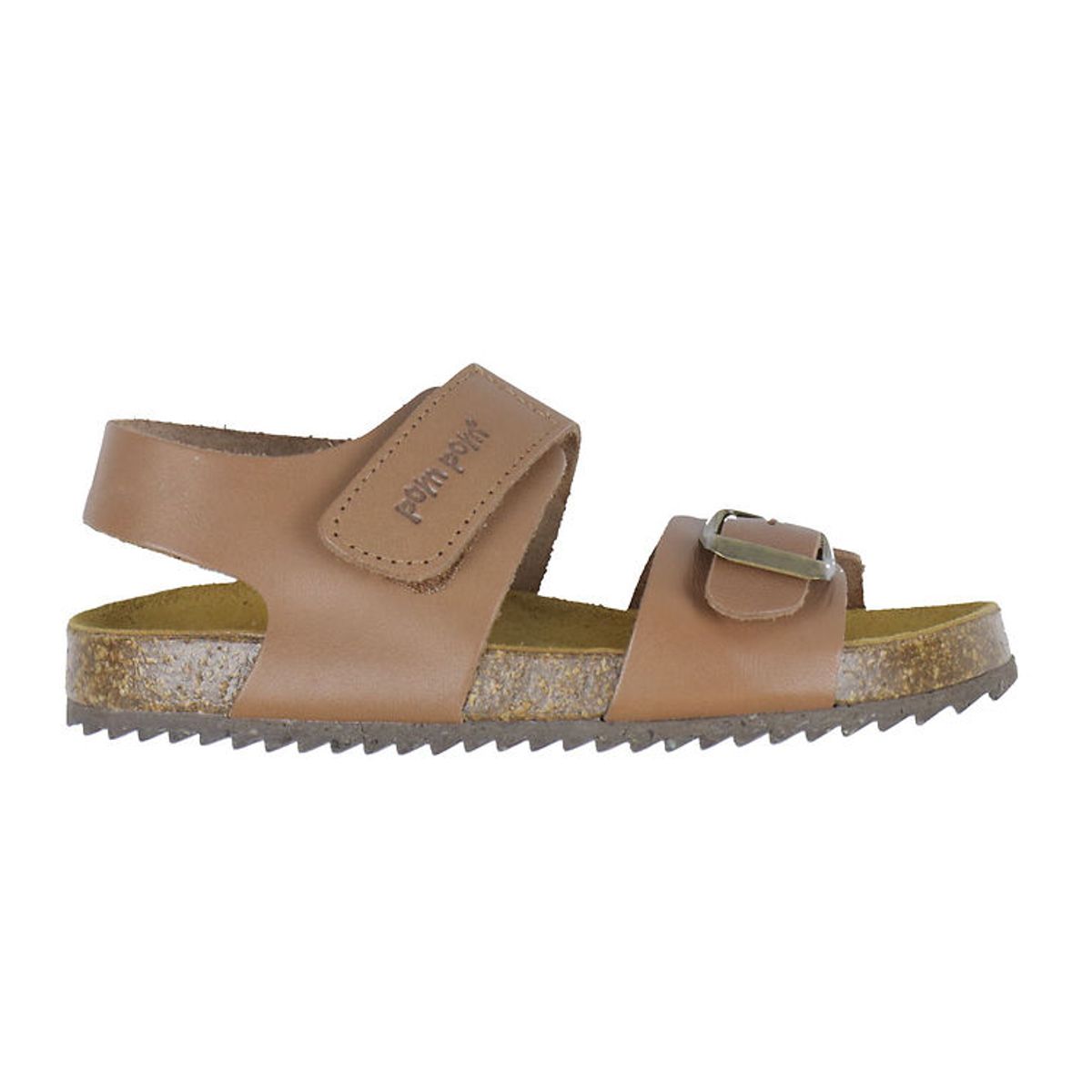 Pom Pom Sandaler - Velcro - Camel