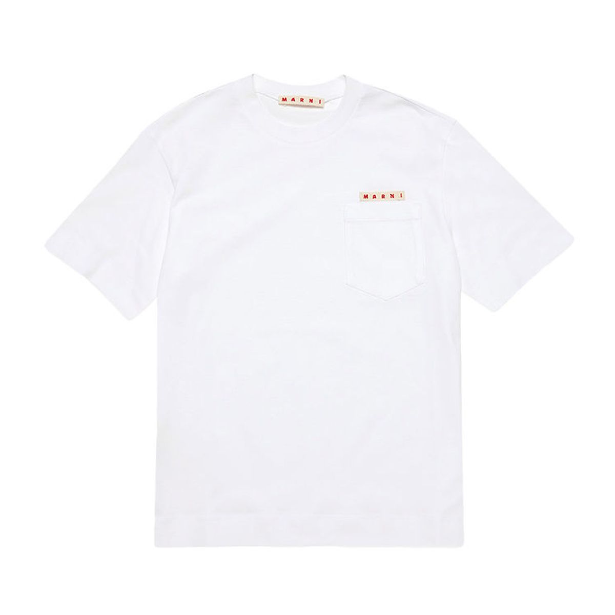 Marni T-shirt - Hvid m. Lomme