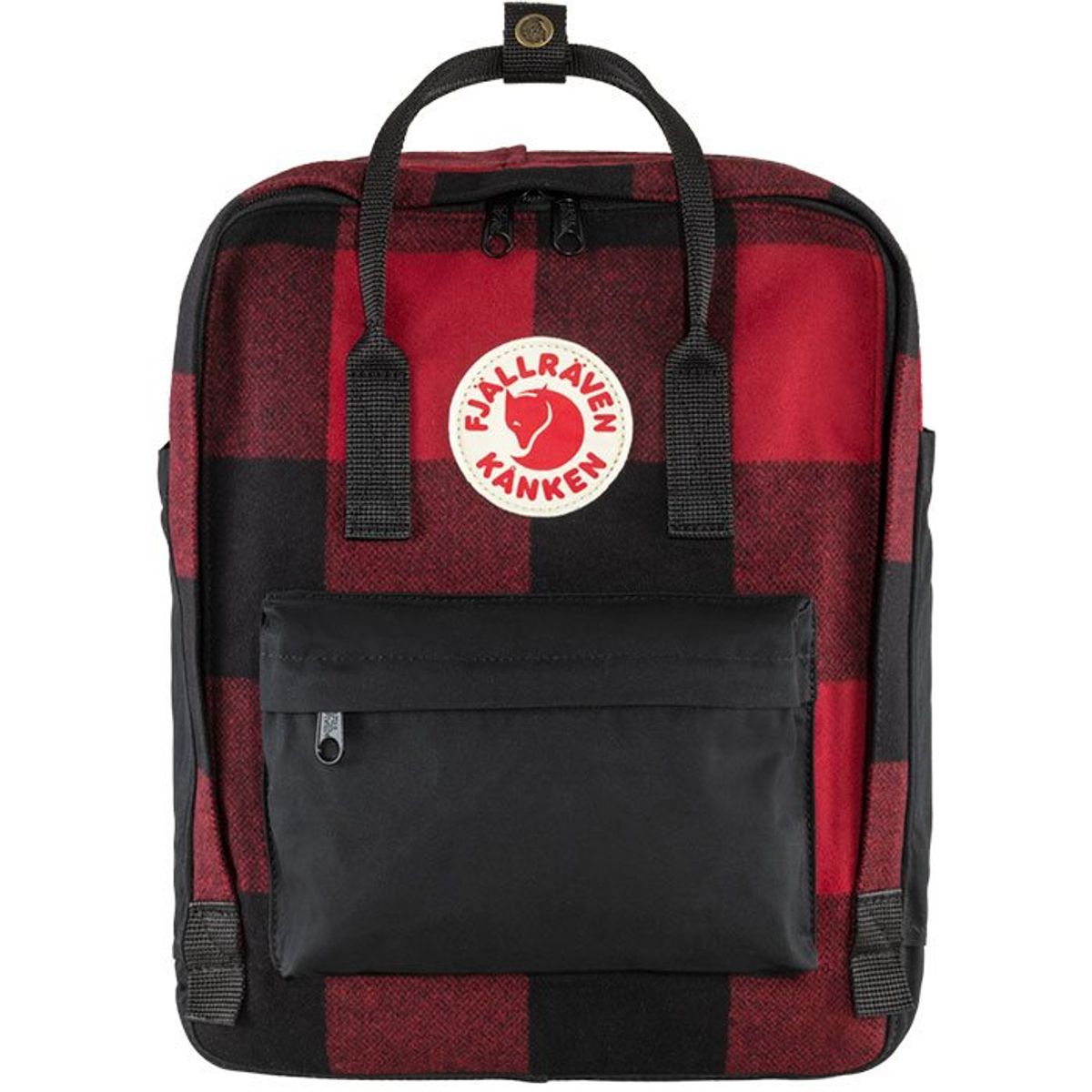 Fjällräven Kånken Re-Wool 16L-Rød - Kånken tasker