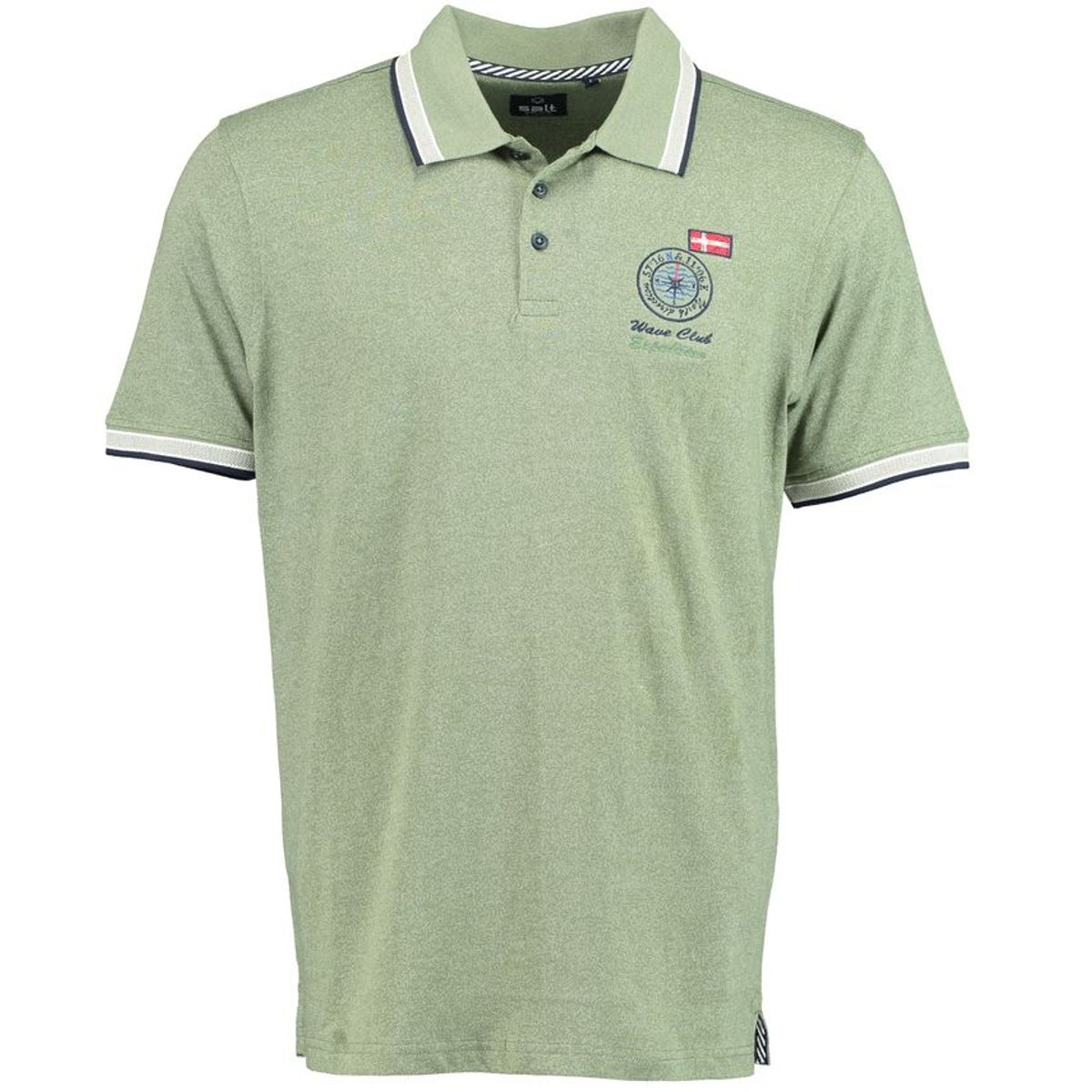 Mens slub yarn polo