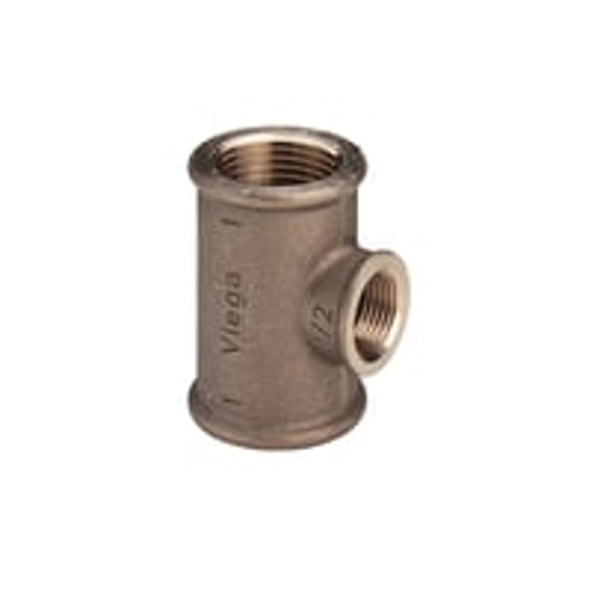 1" Tee Rdgods Silicium Bronze, T-stykke, Muffe, 10 bar