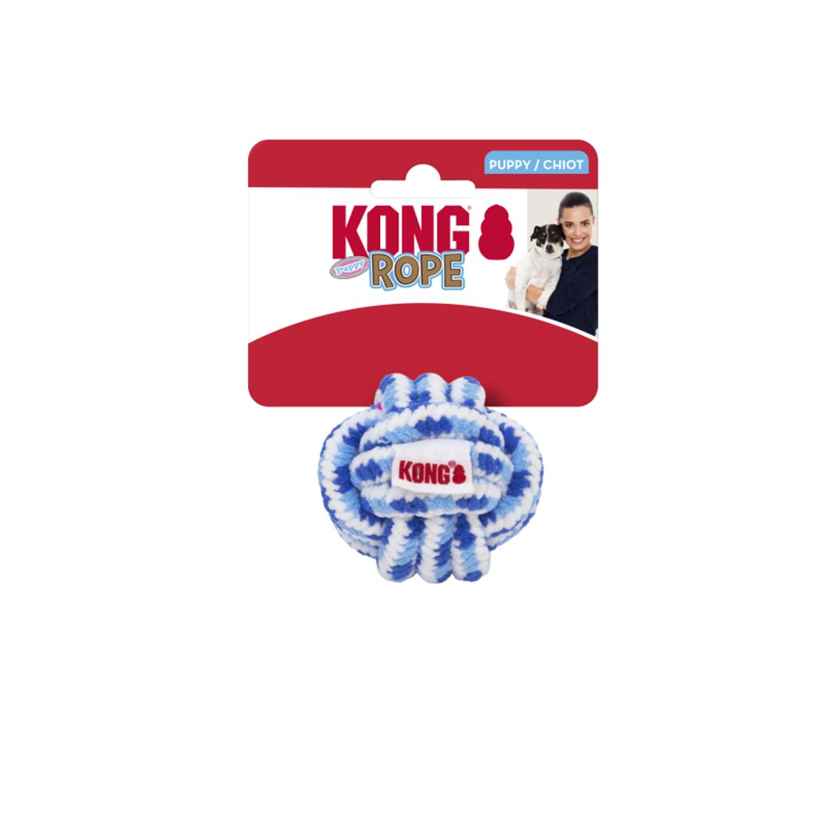 KONG Rope Ball Puppy, Small