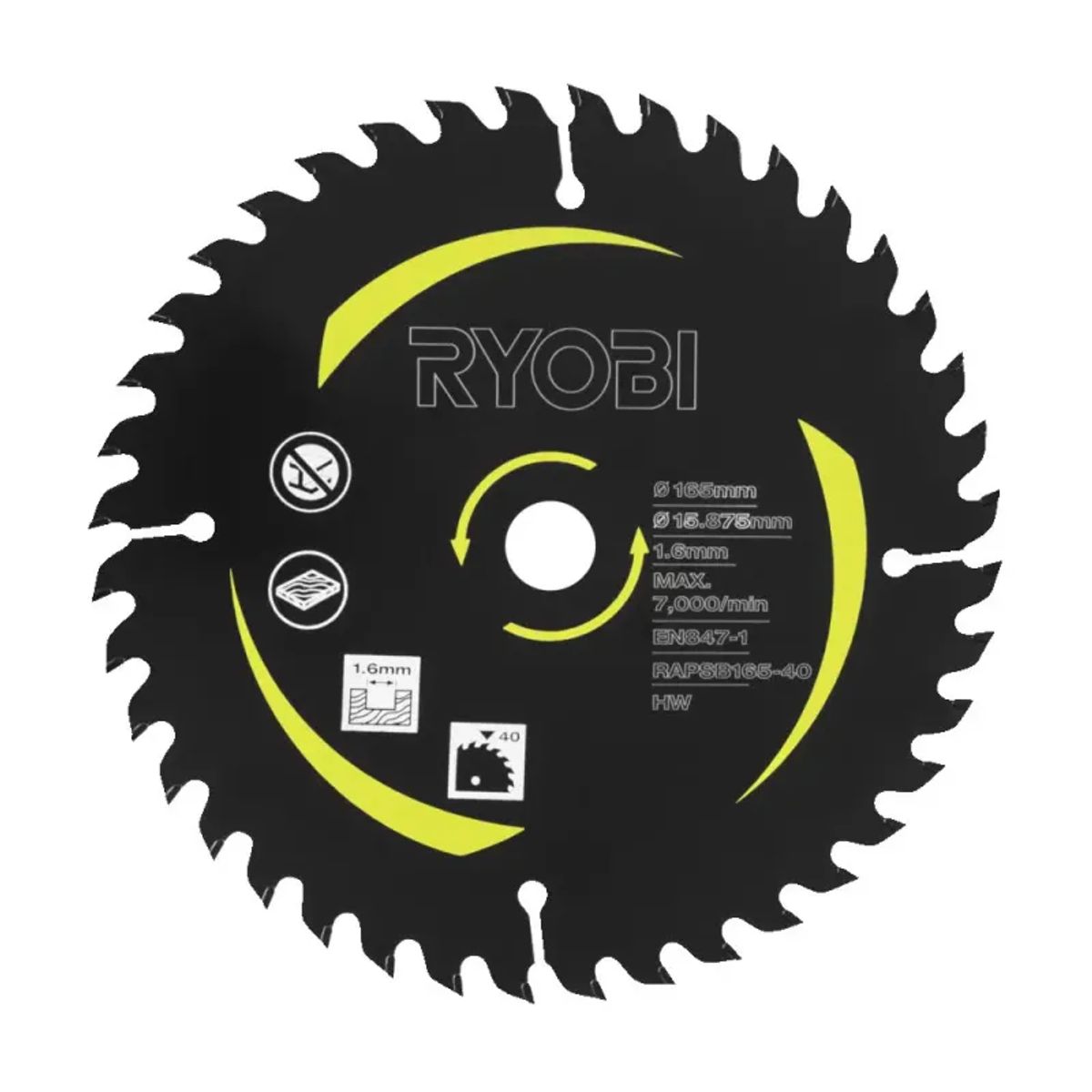 Ryobi Dyksavsklinge - RAPSB165-40