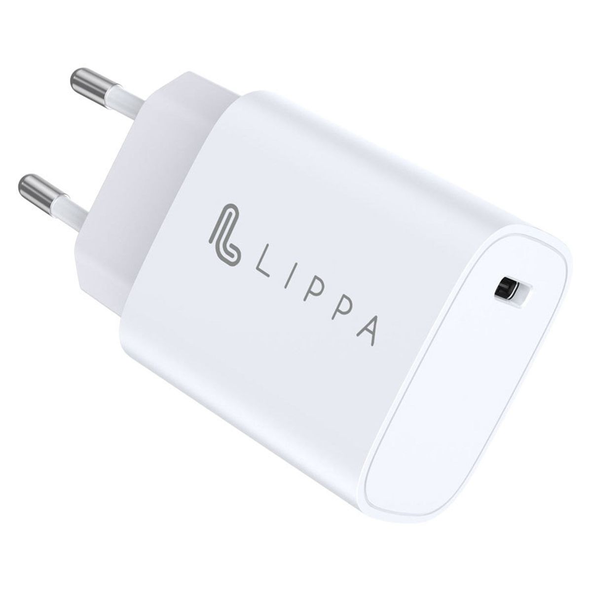 Lippa 20W USB-C PD oplader, hvid