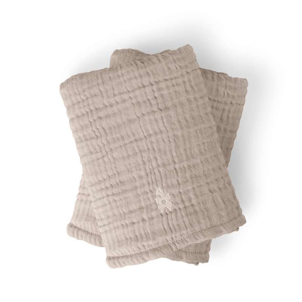 Sebra Pusleunderlag 6-lag - 2 stk. - Muslin - Beige