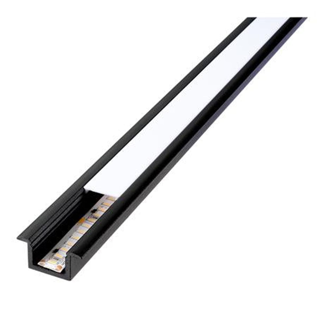 Stripline Recessed Profile 1,8M Black