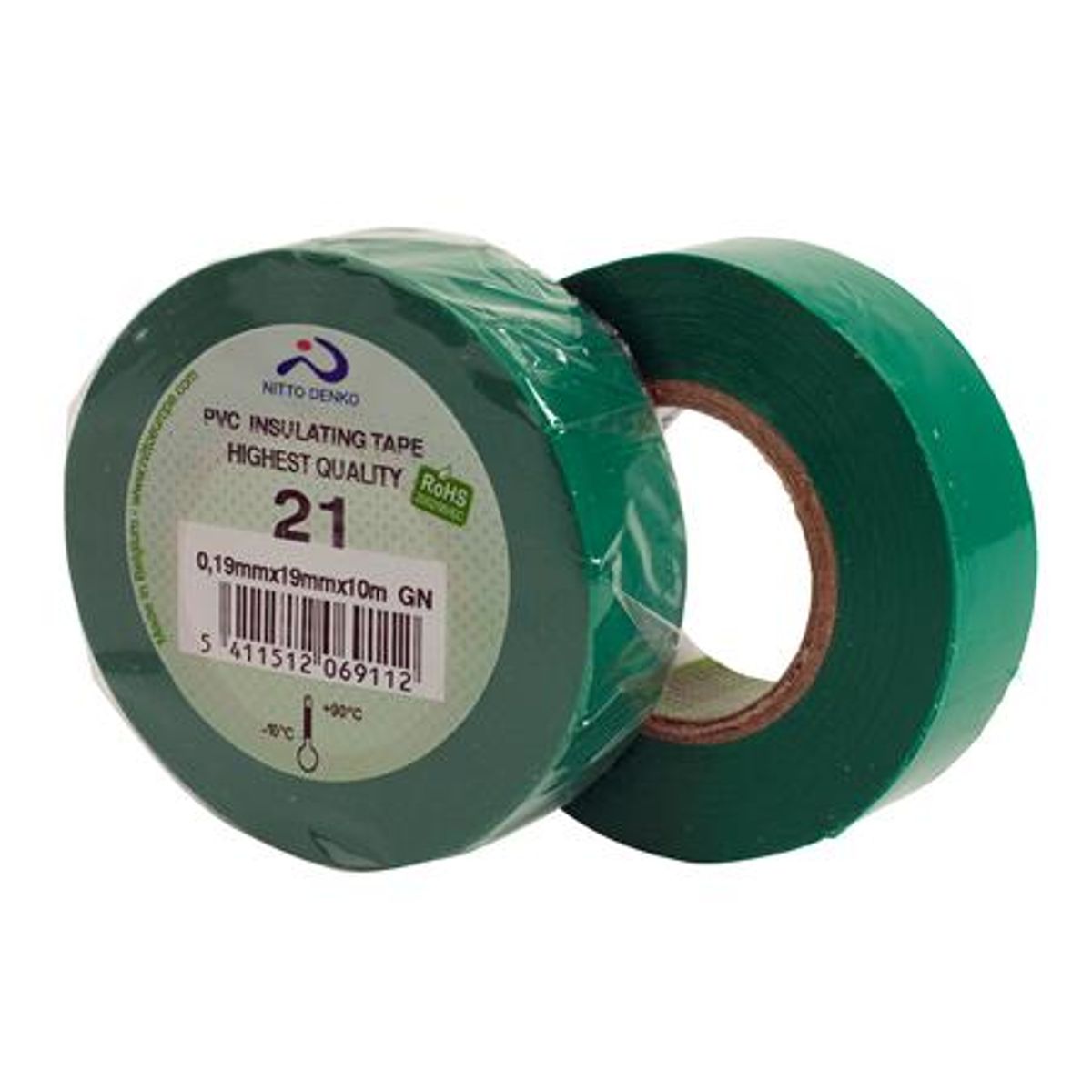 Tape 21 Pvc 15Mmx10M Grøn