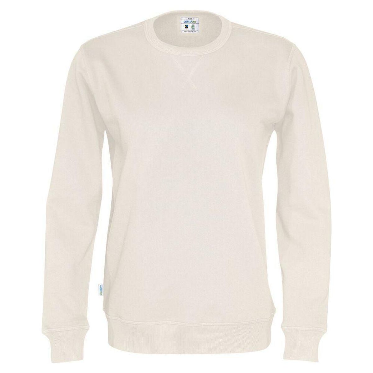 Cottover Crew Neck Sweatshirt med rund hals unisex 141003 Off White