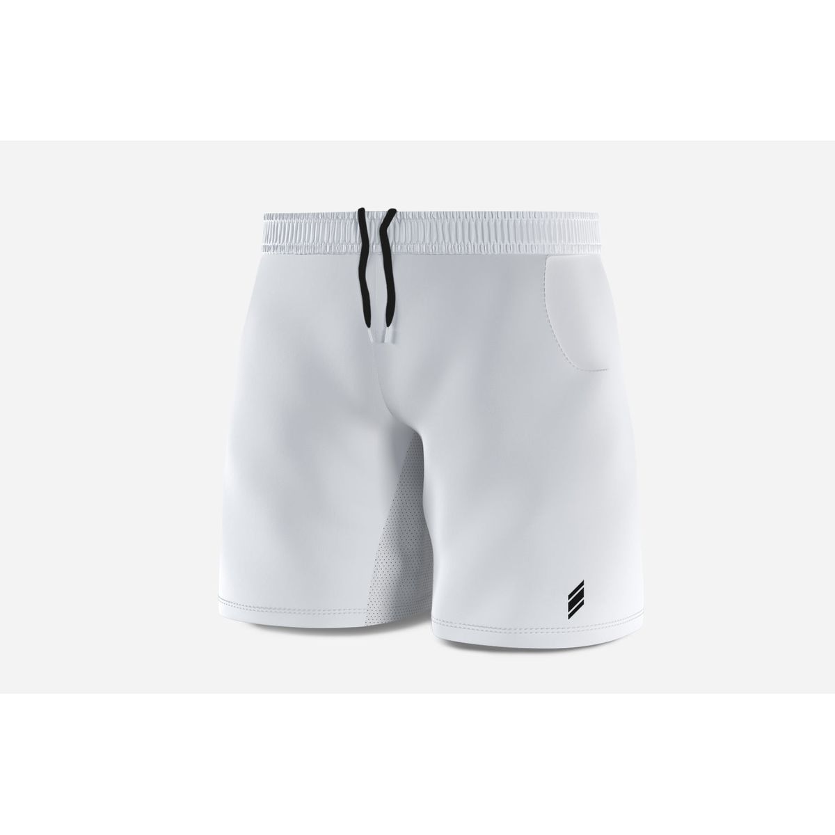 Eye Shorts (White-Black) - XL