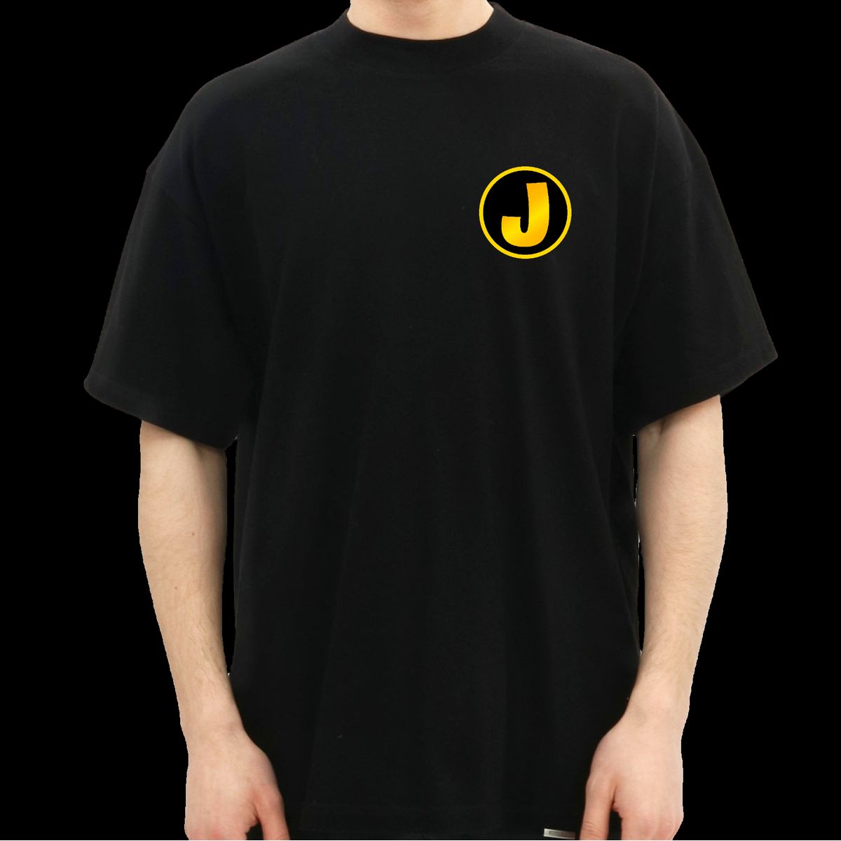 GoldenJ Logo Tee - Sort | 2XL