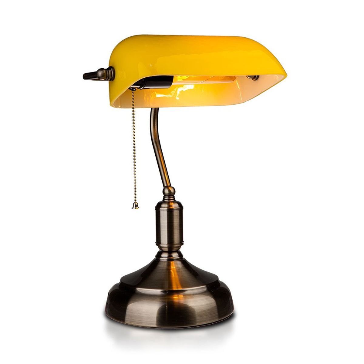 Banker Bordlampe E27 - Bakelit, Gul