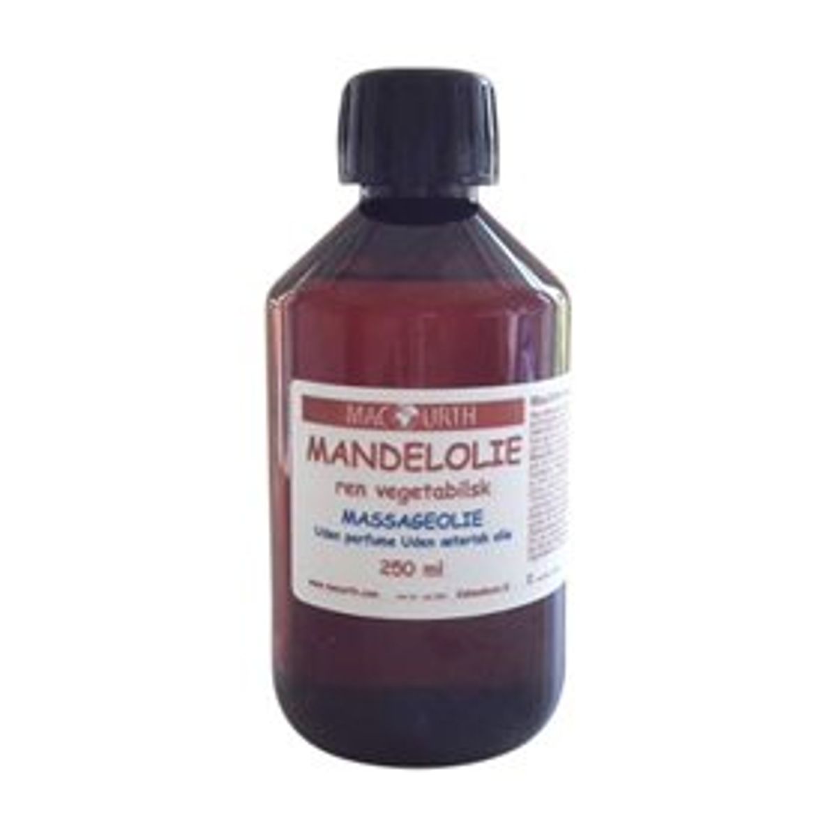 MacUrth Mandelolie &bull; 250ml. ØDELAGT EMBALLAGE