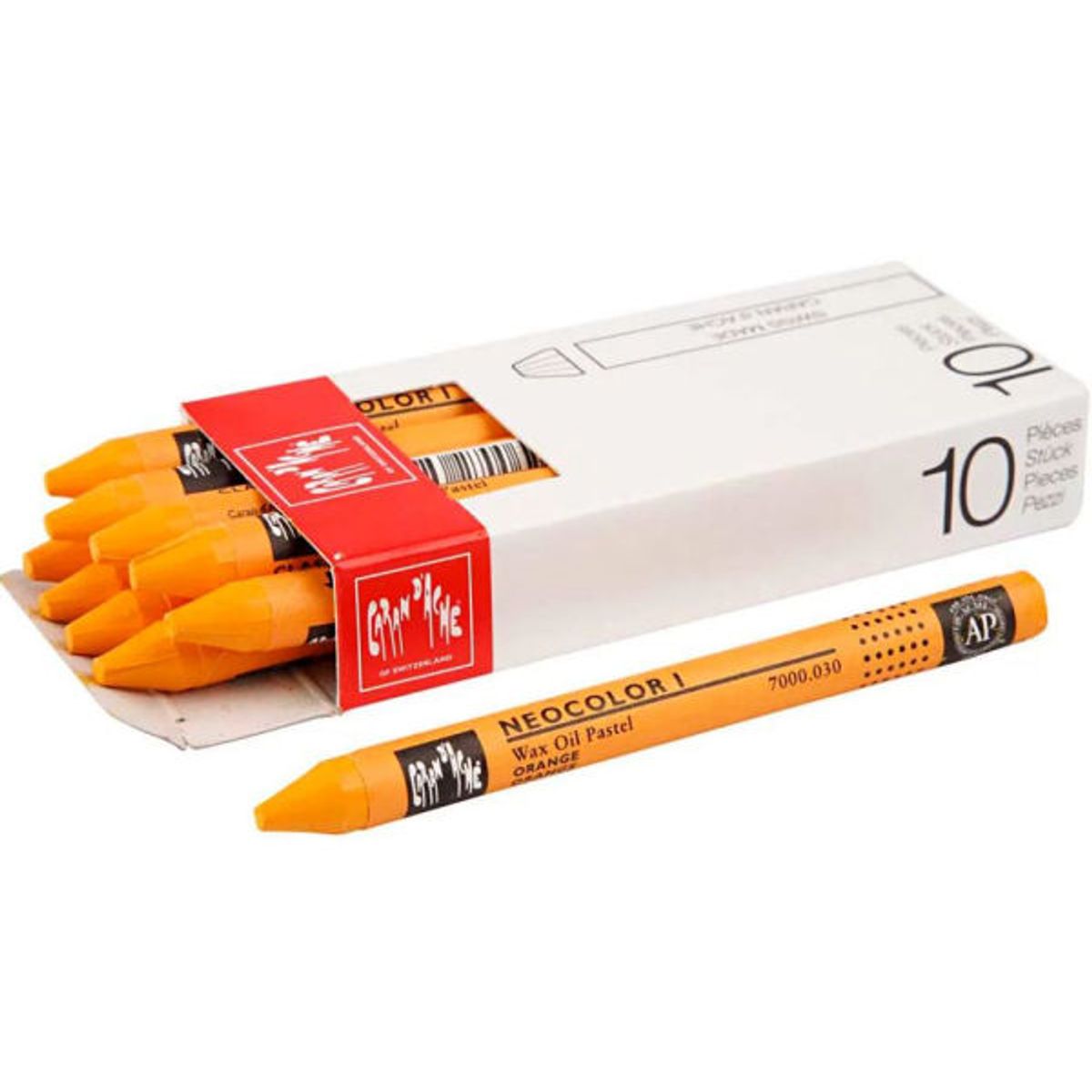 Caran d'ache genéve neocolor 1 orange 10 stk.