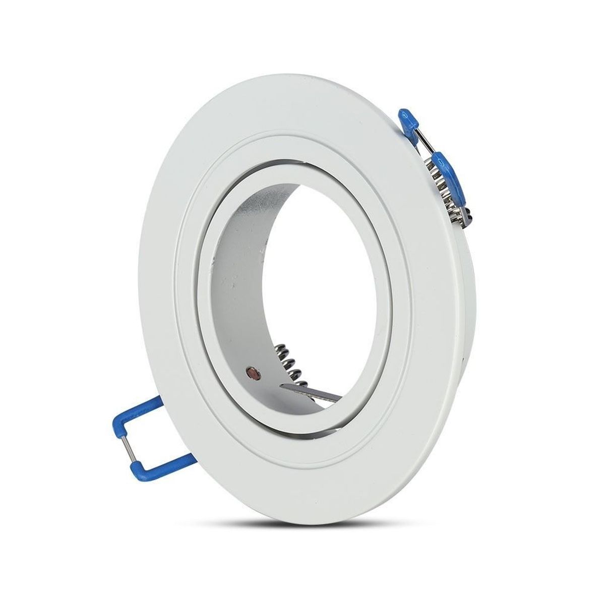 Downlight kit uden lyskilde - Hul: Ø7,5 cm, Mål: Ø9,1 cm, mat hvid, vælg MR16 eller GU10 fatning - Fatning : Uden fatning