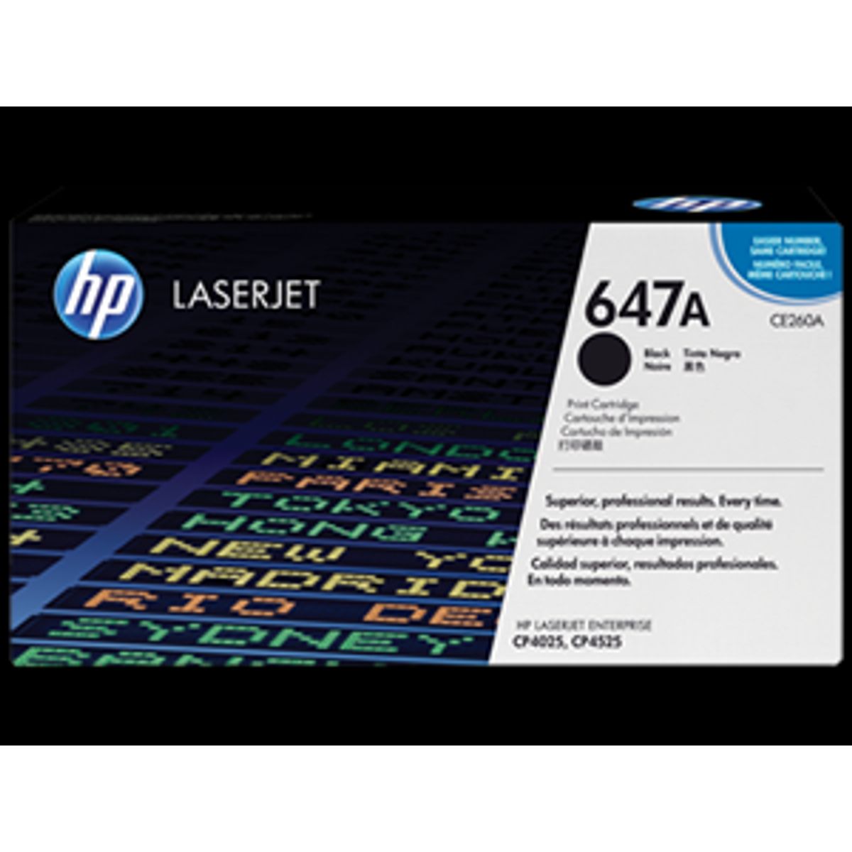 Sort lasertoner - HP CE260A - 8.500 sider