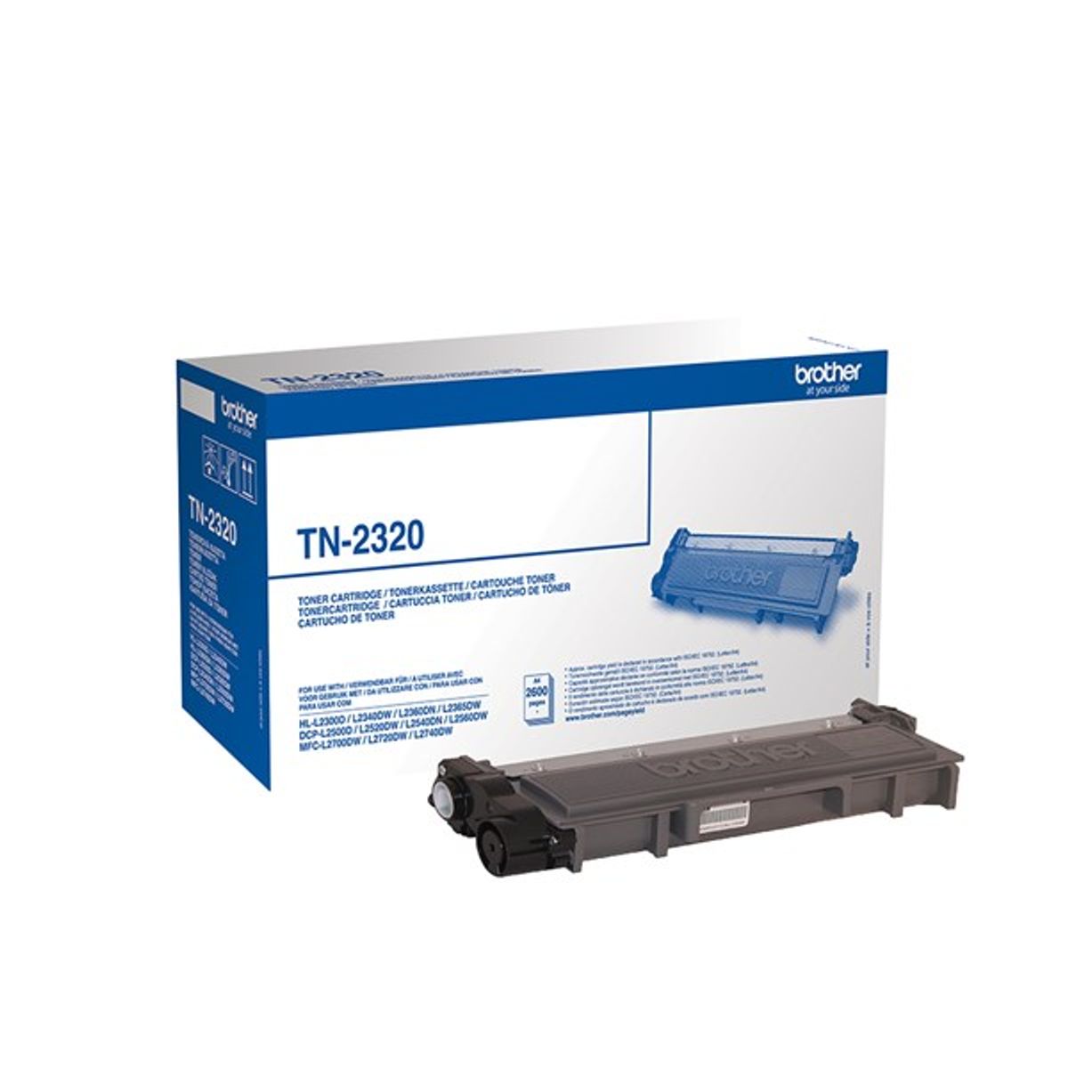 Sort lasertoner - Brother TN-2320 - 2.600 sider