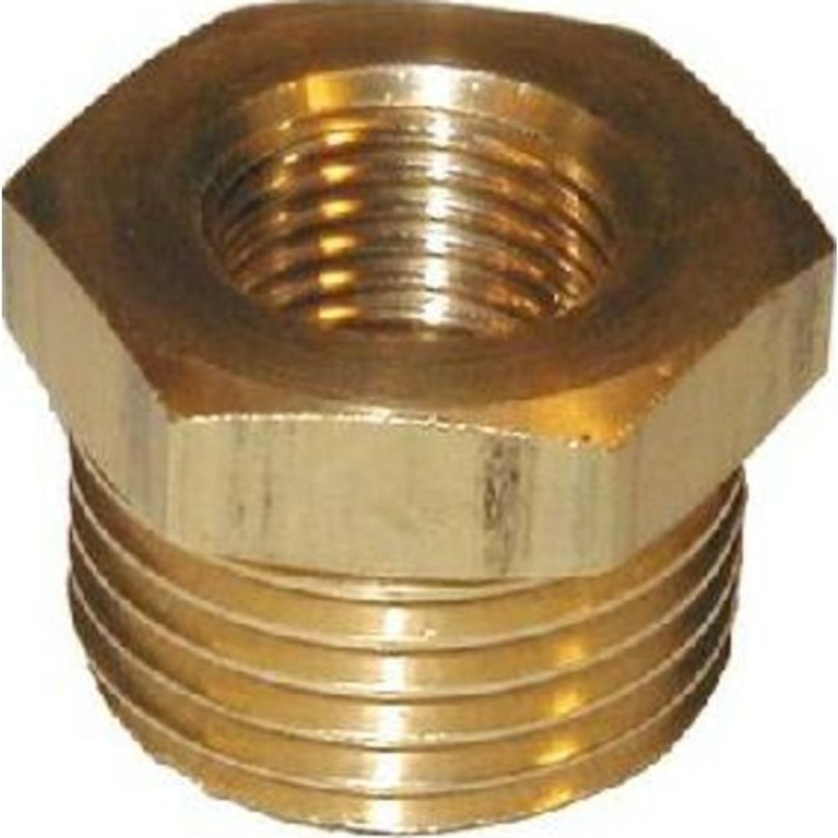 Messing nippelmuffe, 1" x 3/4"