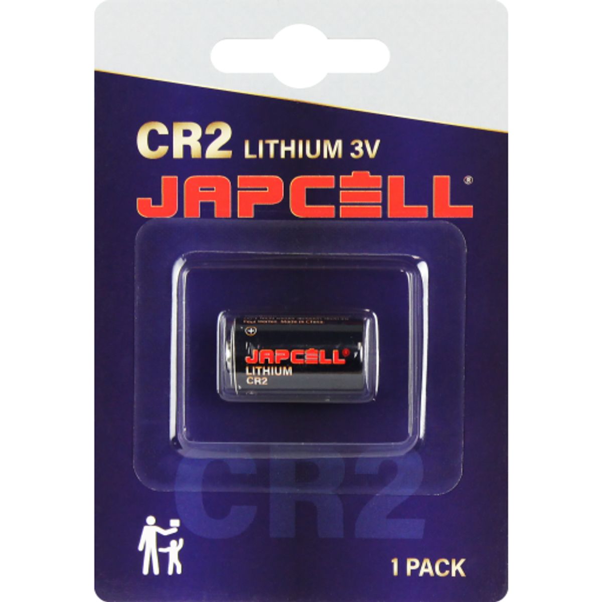 Japcell CR2 batteri, 1 stk.