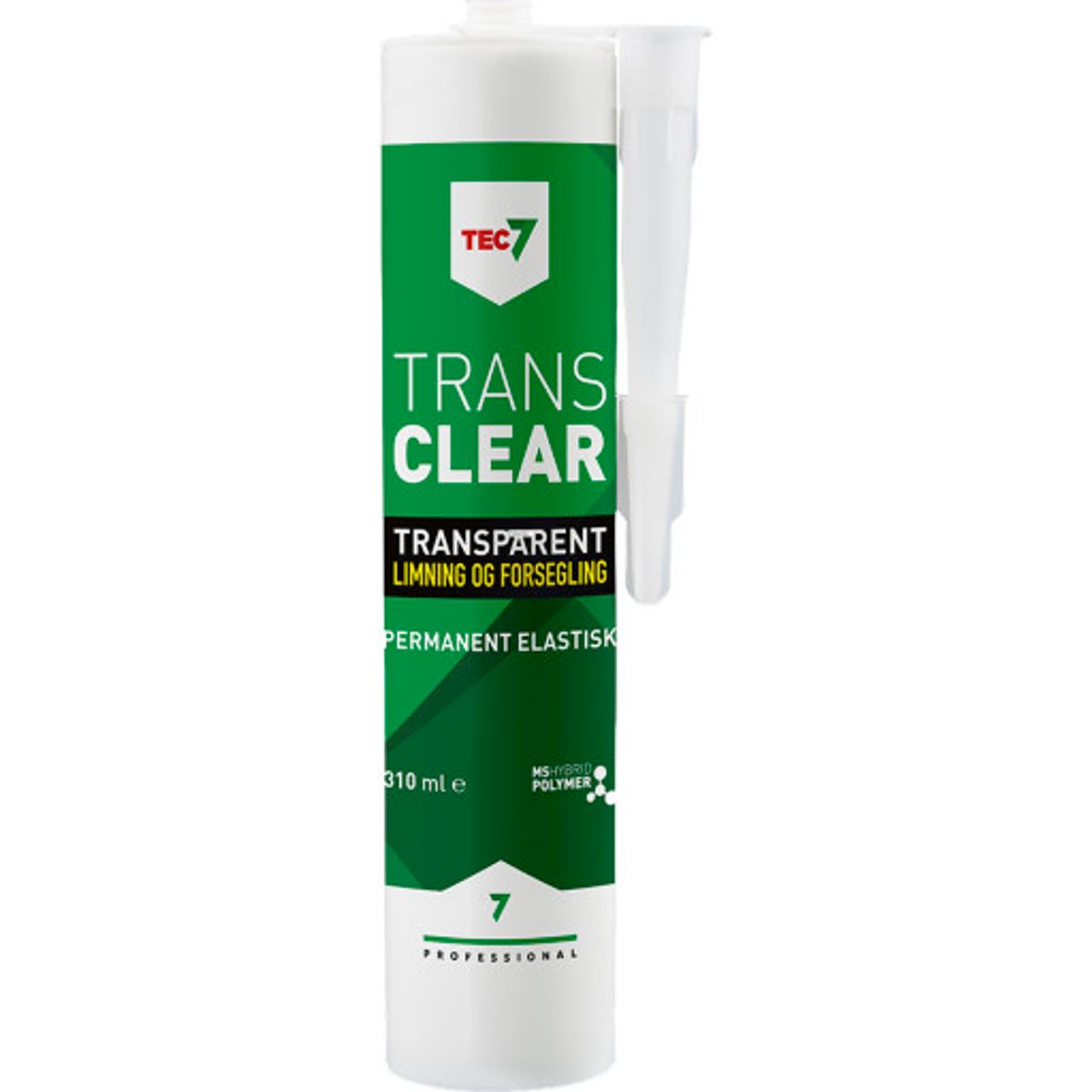 TEC7 Trans fugemasse 310 ml, klar