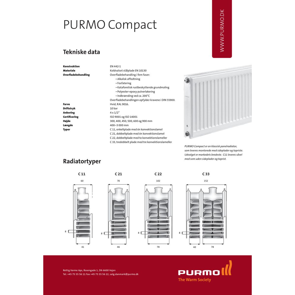 PURMO C 11 400X3000