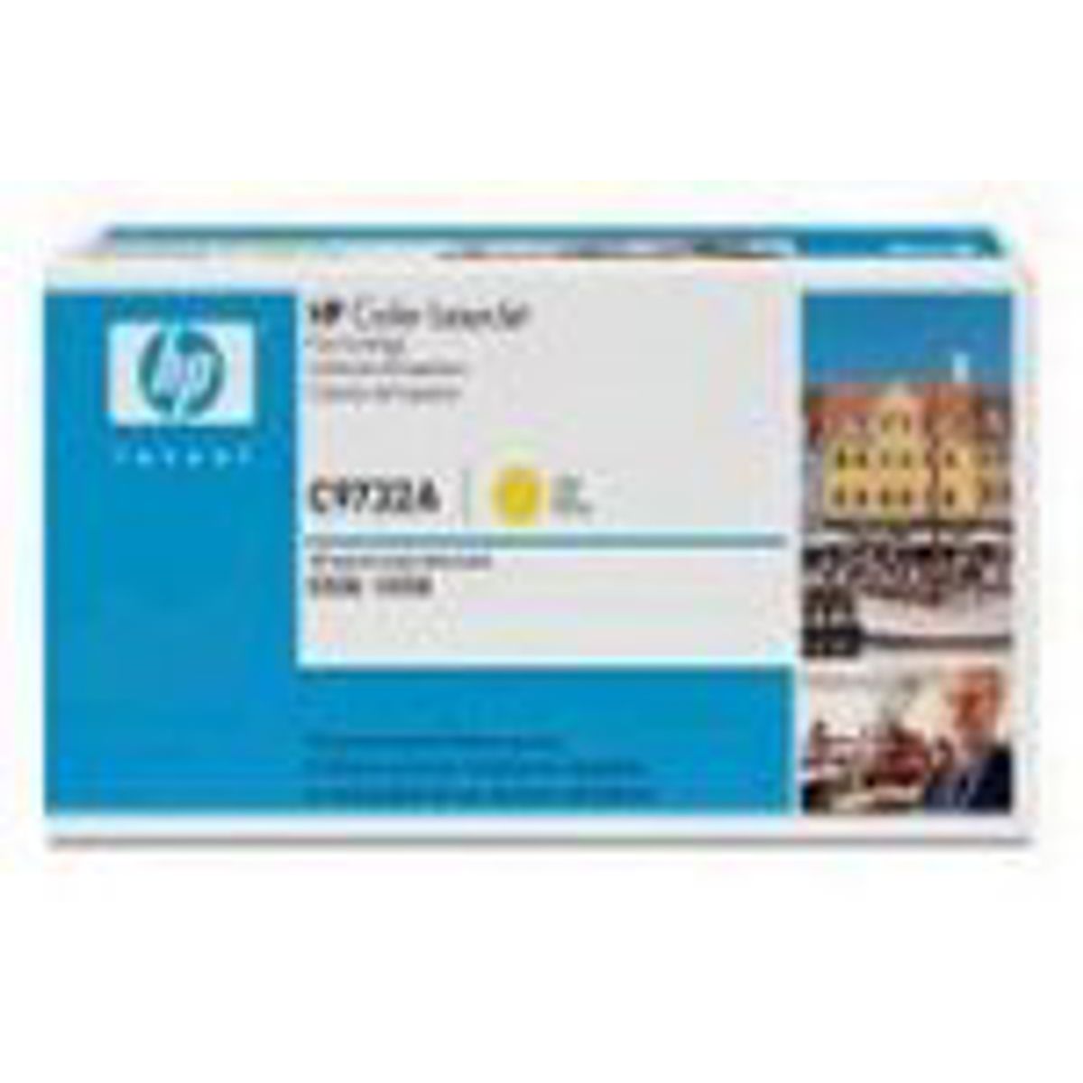 HP 645a Toner C9732a gul