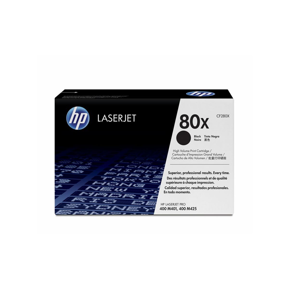 HP 80X Toner Cf280x Sort