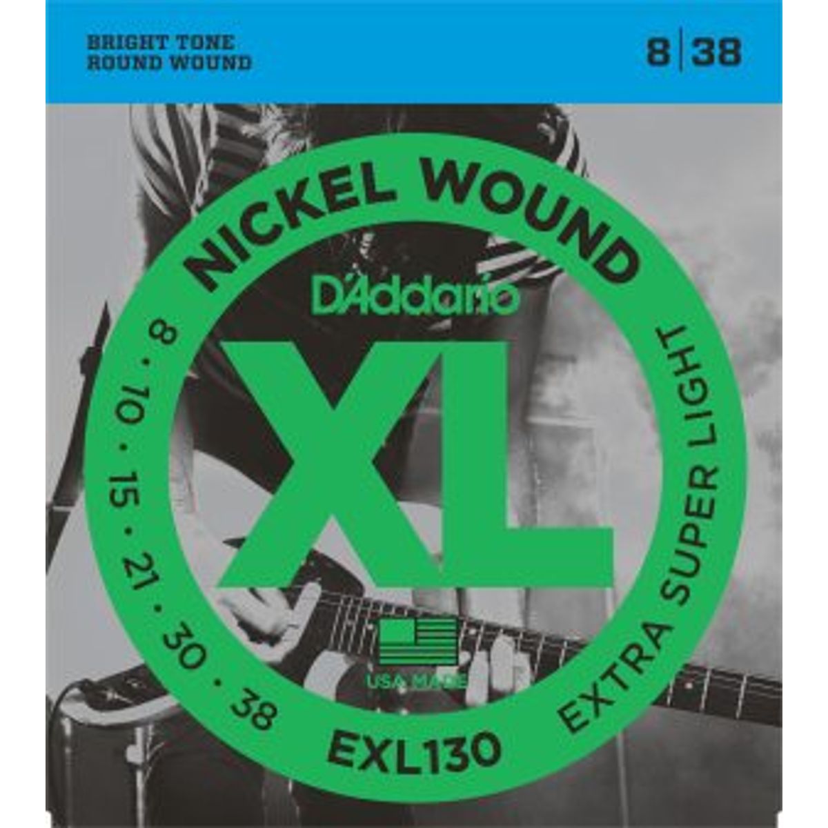 D'Addario EXL130 0.08 - 0.38