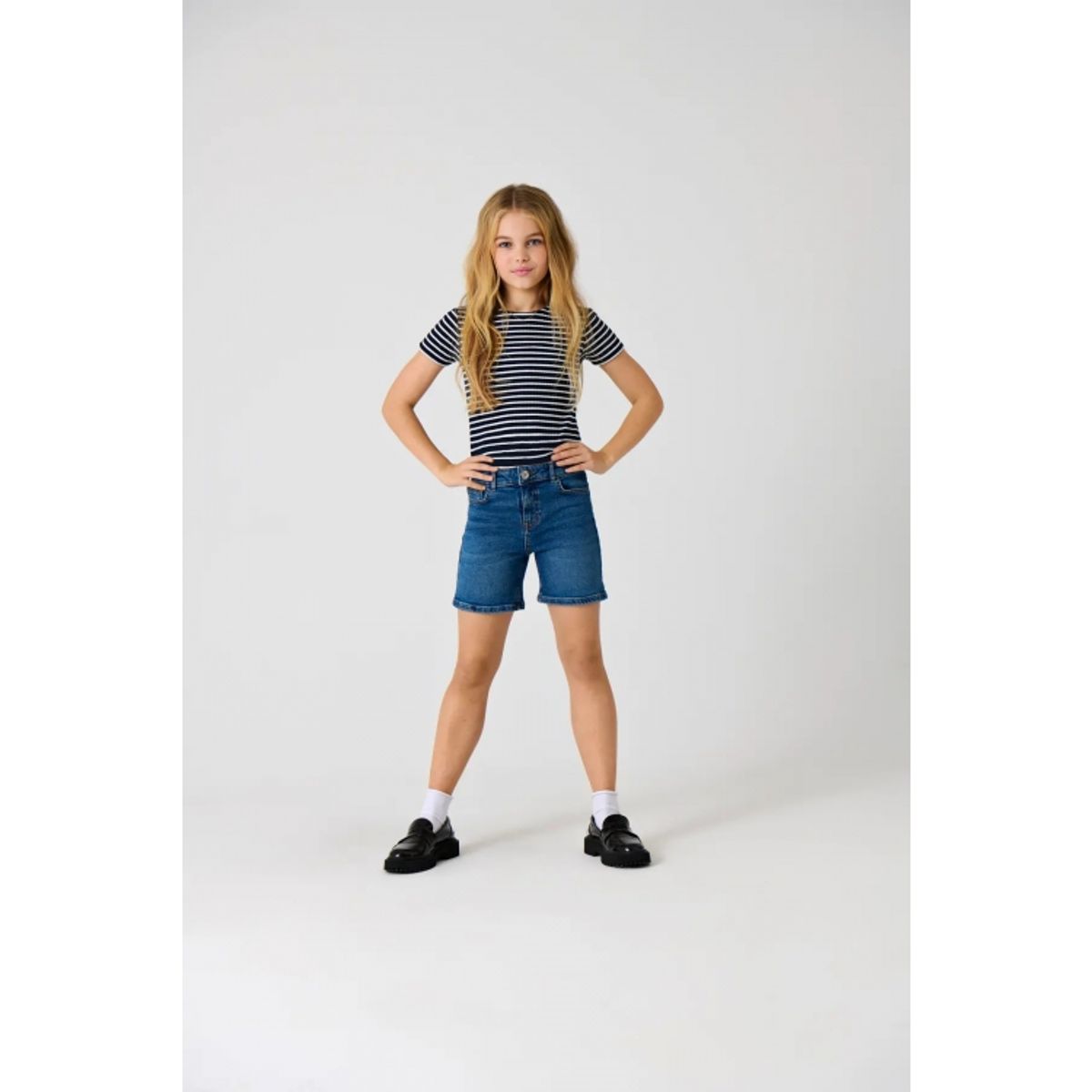 KIDS ONLY KOGPHINE regular fit shorts i mørkeblå til piger