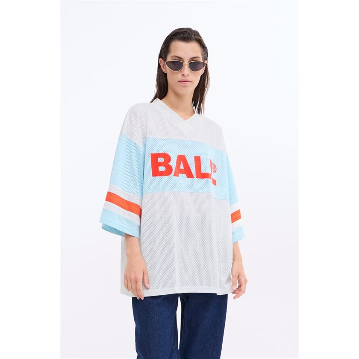 Ball - Biggie Mesh Tee - Sky Blue